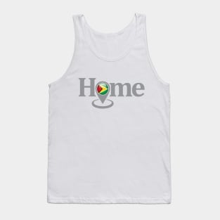 Guyana My Home with Google Maps Locate Icon Tank Top